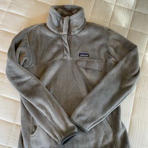 Patagonia fleece, 1/4 snap, womens M.